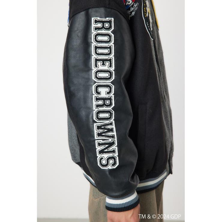 Grateful Dead スタジャン ブラック RODEO CROWNS WIDE BOWL | Grateful Dead スタジャン (ブルゾン