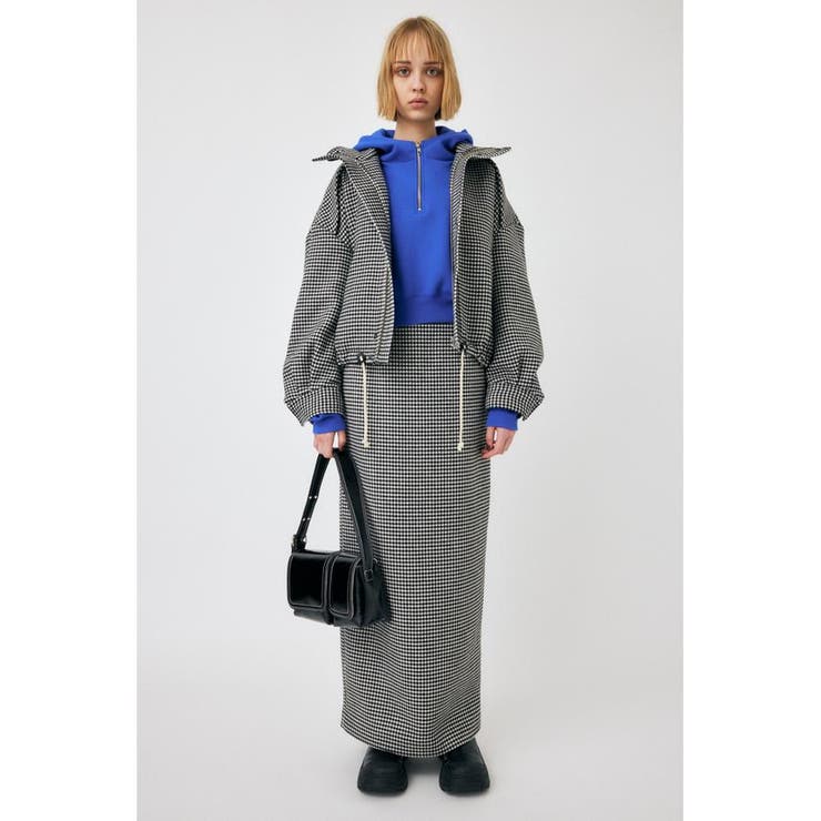 BLK | HOUNDSTOOTH PENCIL スカート | MOUSSY OUTLET