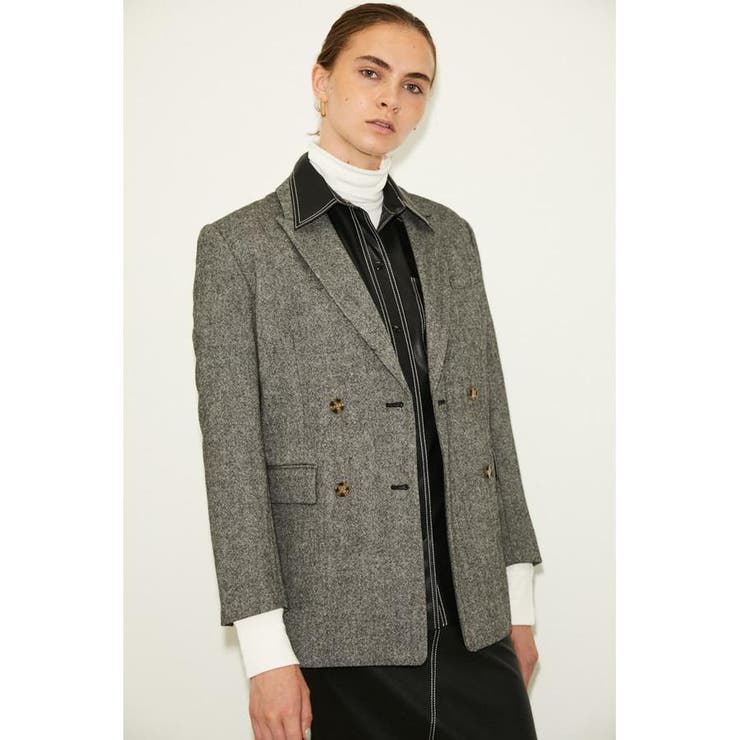 ジャケット テーラードジャケット THROW SHAGGY TAILOR JK シャギー テーラージャケット 秋服 冬服 レディース