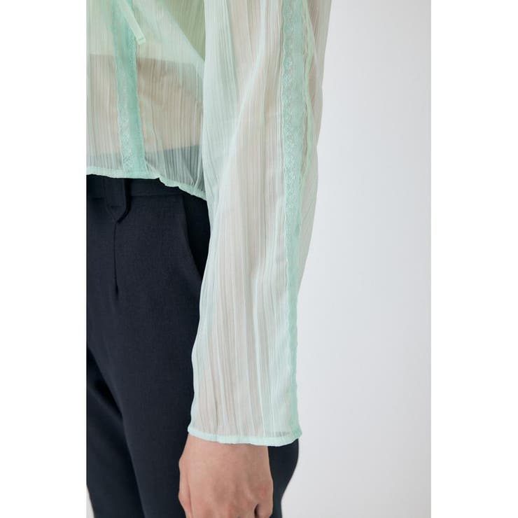 LACY TAPE シアーシャツ | MOUSSY OUTLET | 詳細画像12 