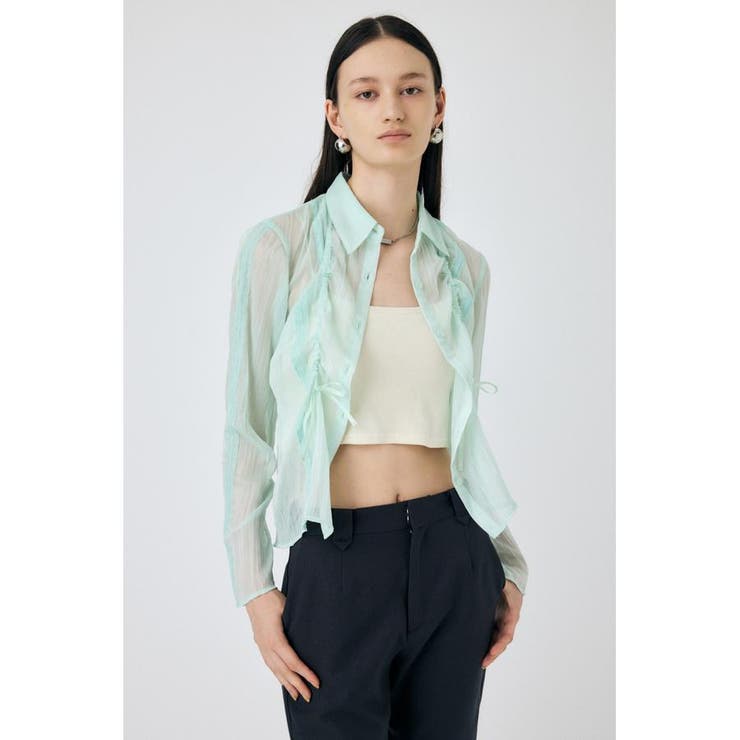 MINT | LACY TAPE シアーシャツ | MOUSSY OUTLET