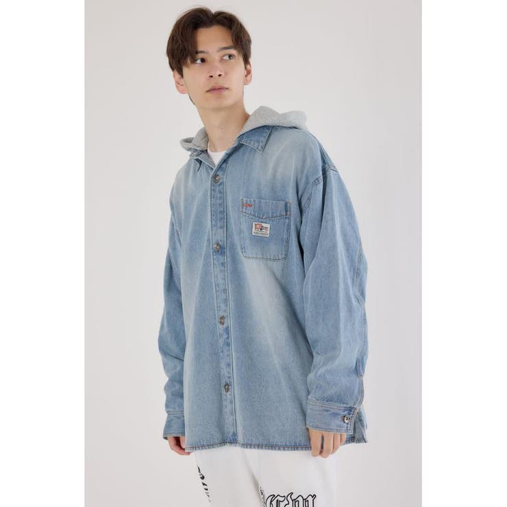 フーデッドデニムシャツジャケット | RODEO CROWNS WIDE BOWL | 詳細画像9 