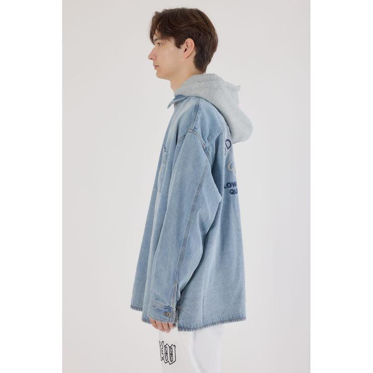 フーデッドデニムシャツジャケット | RODEO CROWNS WIDE BOWL | 詳細画像21 