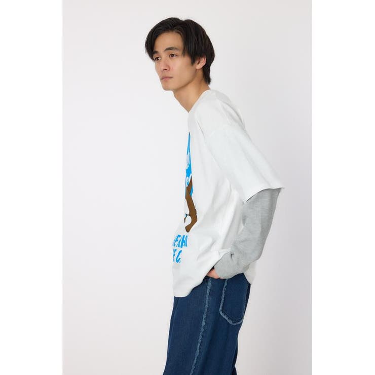 ハートパネルレイヤードロングスリーブTシャツ | RODEO CROWNS WIDE BOWL | 詳細画像3 