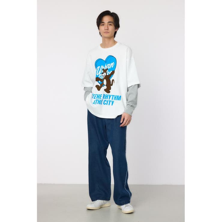 ハートパネルレイヤードロングスリーブTシャツ | RODEO CROWNS WIDE BOWL | 詳細画像5 