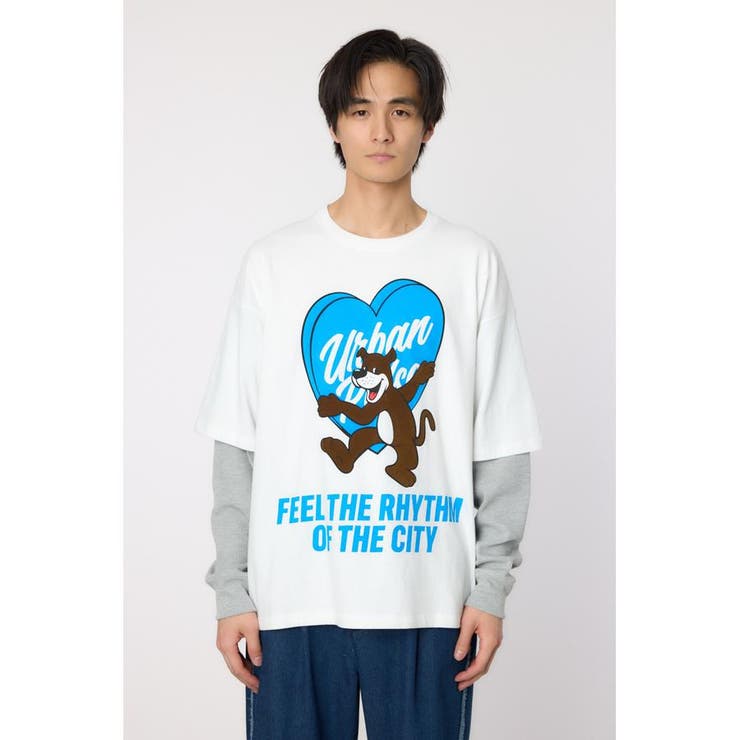 ハートパネルレイヤードロングスリーブTシャツ | RODEO CROWNS WIDE BOWL | 詳細画像8 