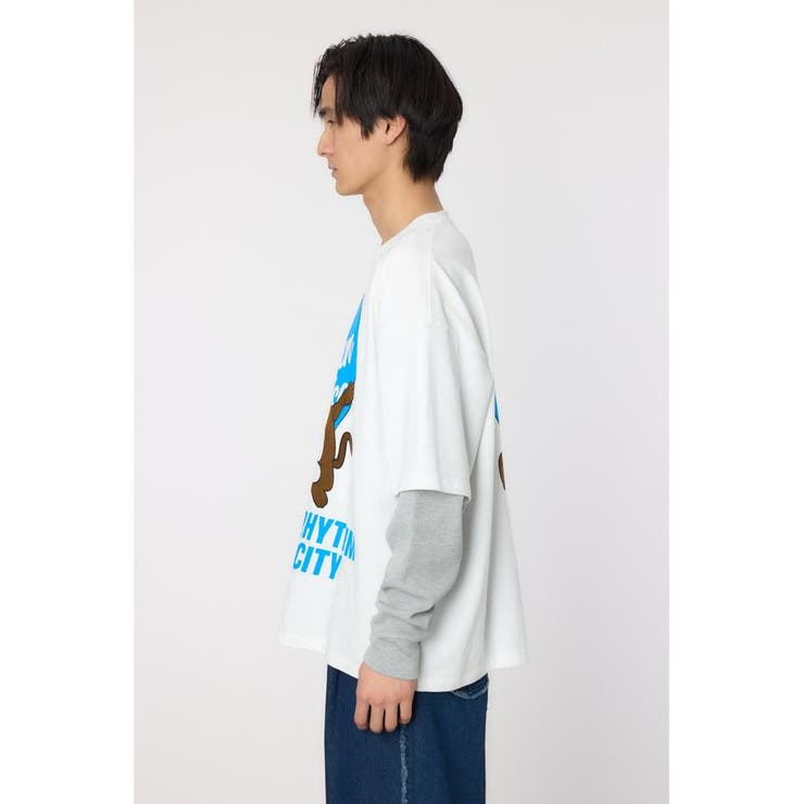 ハートパネルレイヤードロングスリーブTシャツ | RODEO CROWNS WIDE BOWL | 詳細画像9 