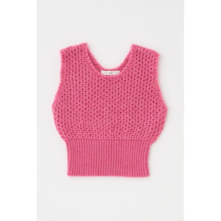 PNK | MESH ニットベスト | MOUSSY OUTLET