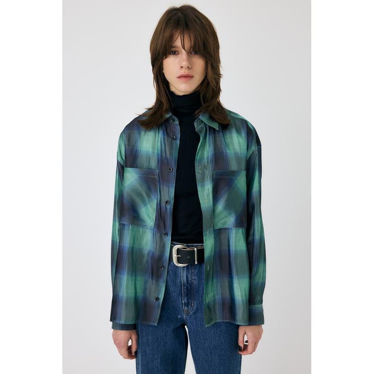MIX CHECK ルーズシャツ | MOUSSY OUTLET | 詳細画像5 