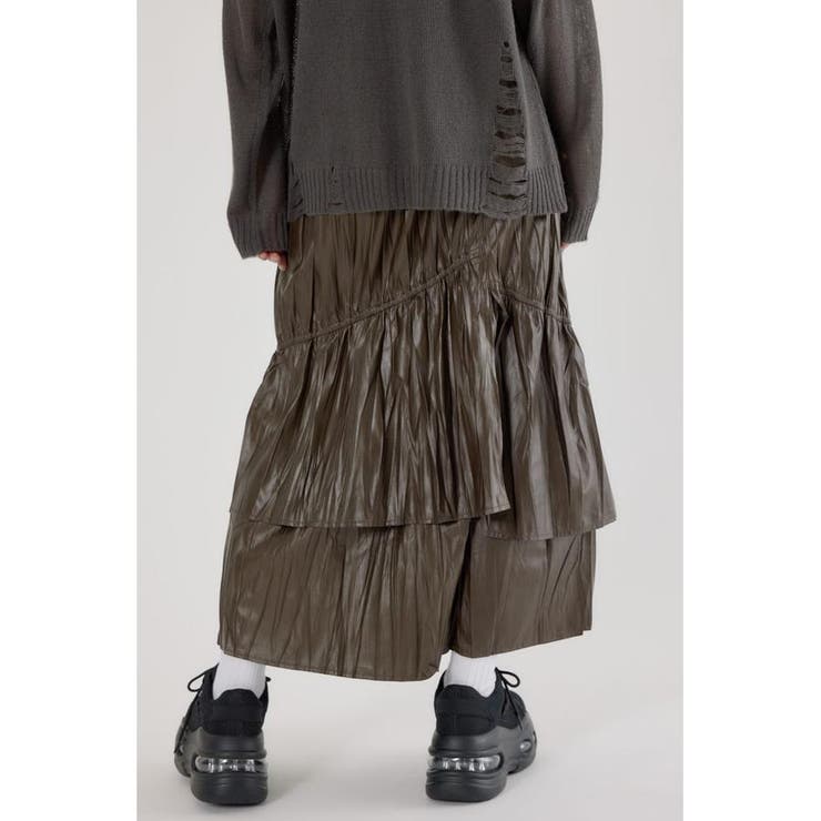 レザーライクフリルティアードスカート | RODEO CROWNS WIDE BOWL | 詳細画像15 