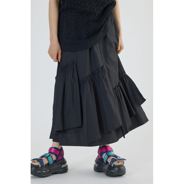 アシンメトリーギャザースカート | RODEO CROWNS WIDE BOWL | 詳細画像14 