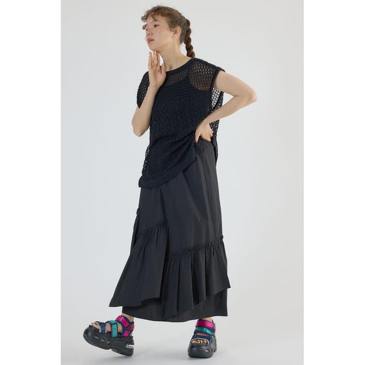 アシンメトリーギャザースカート | RODEO CROWNS WIDE BOWL | 詳細画像19 