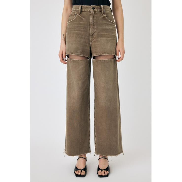SLIT WIDE LOOSE STRAIGHT[品番：BJLW0027954]｜MOUSSY OUTLET（マウジーアウトレット ...