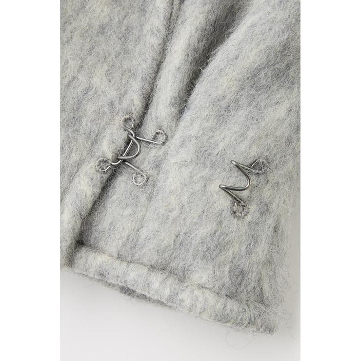 シャギーショートジャケット リサイクルポリエステル×ウール混 | MOUSSY OUTLET | 詳細画像15 