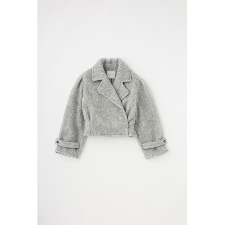 シャギーショートジャケット リサイクルポリエステル×ウール混 | MOUSSY OUTLET | 詳細画像13 