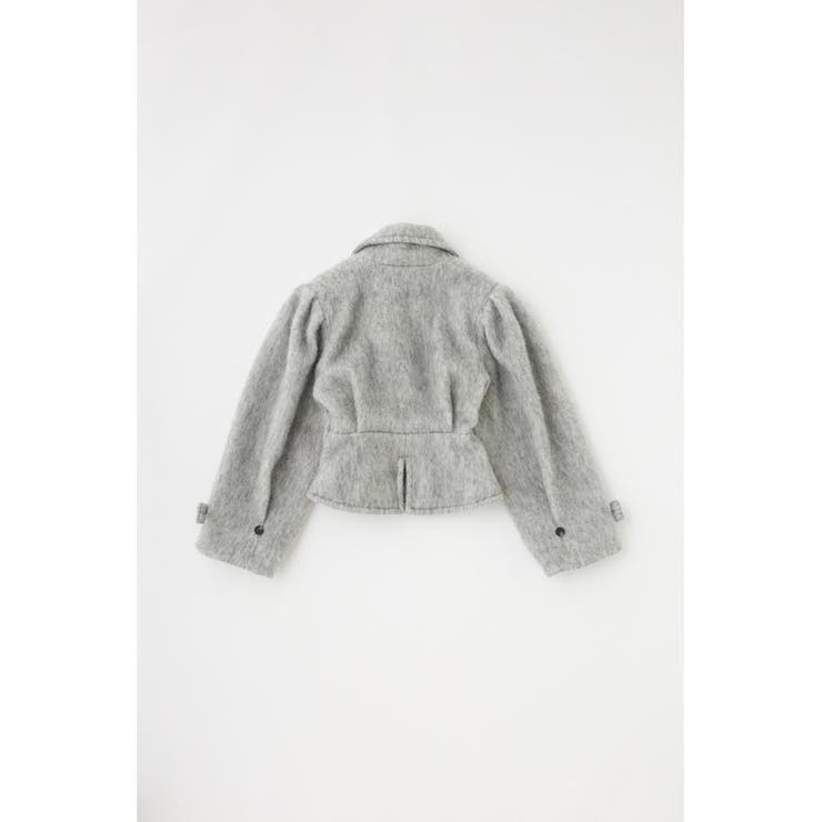 シャギーショートジャケット リサイクルポリエステル×ウール混 | MOUSSY OUTLET | 詳細画像14 