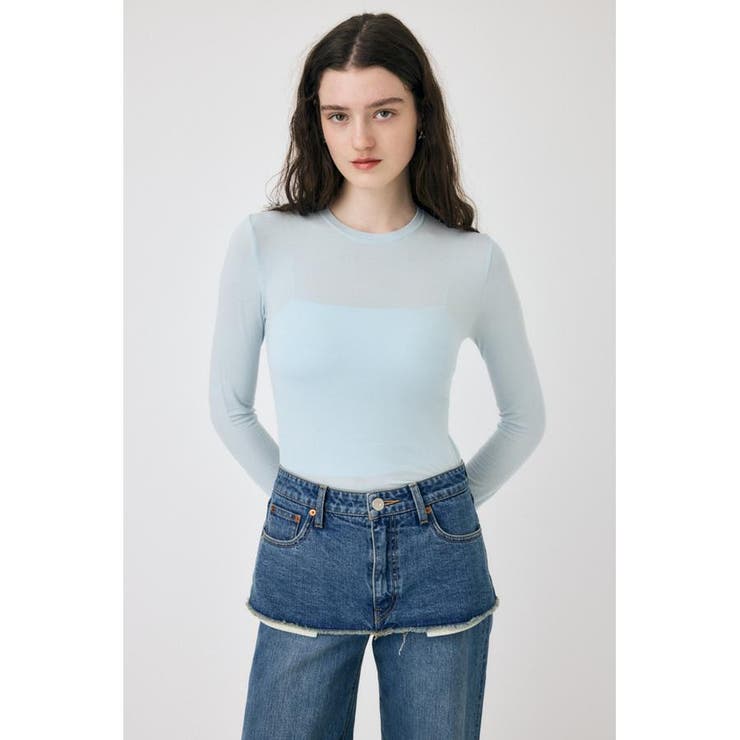 L/BLU1 | SOFT TOUCH ロンT | MOUSSY OUTLET
