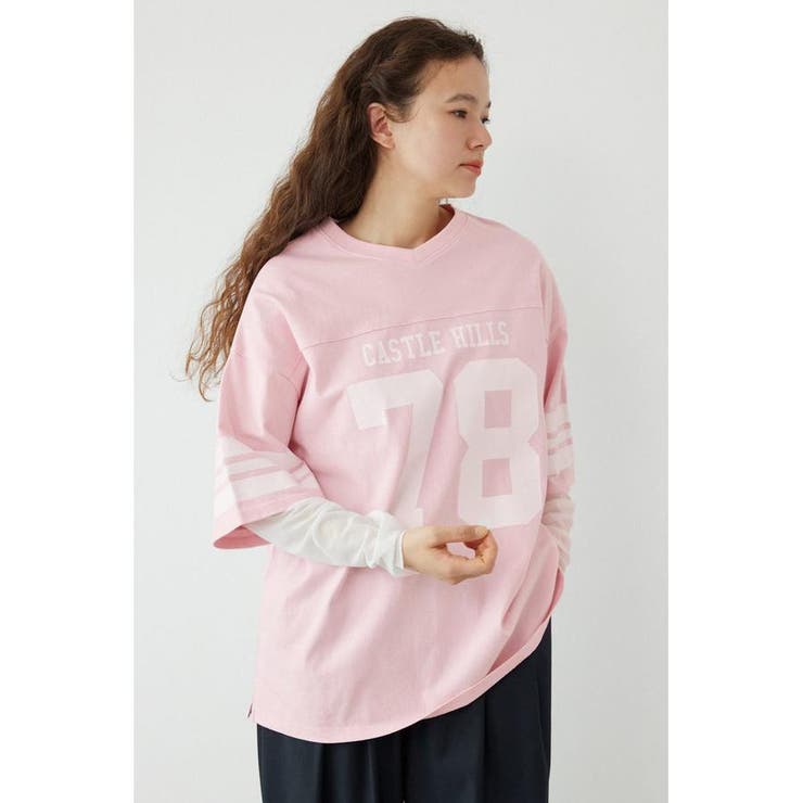 PNK | チュールレイヤードナンバートップス | RODEO CROWNS WIDE BOWL