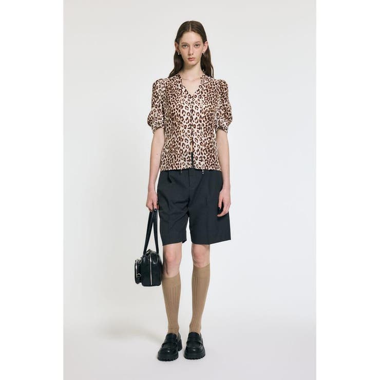 GATHERED SHOULDER ハーフスリーブブラウス | MOUSSY OUTLET | 詳細画像23 