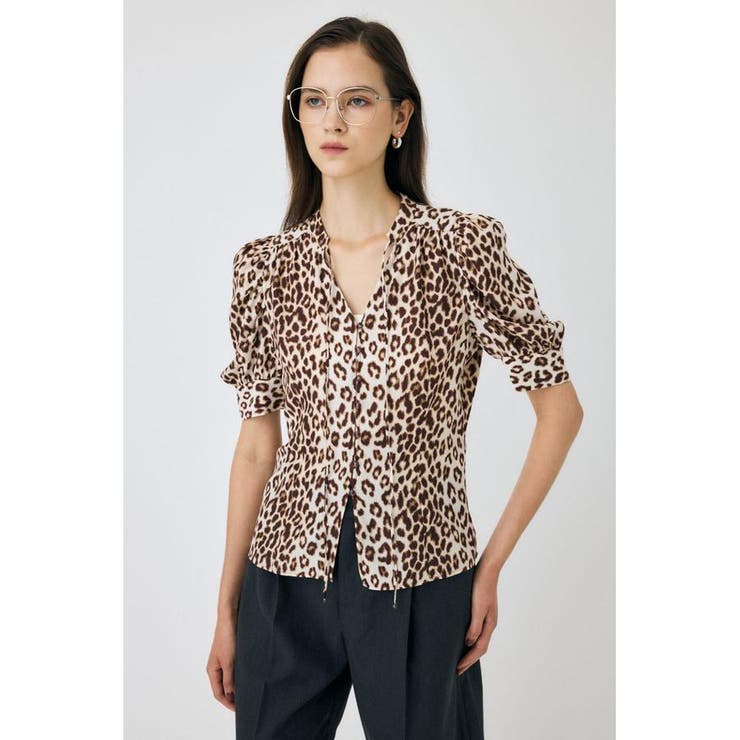 GATHERED SHOULDER ハーフスリーブブラウス | MOUSSY OUTLET | 詳細画像14 