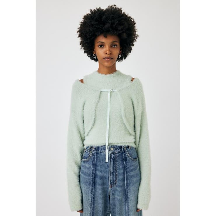 SHAGGY KNIT ボレロ＆タンク | MOUSSY OUTLET | 詳細画像4 