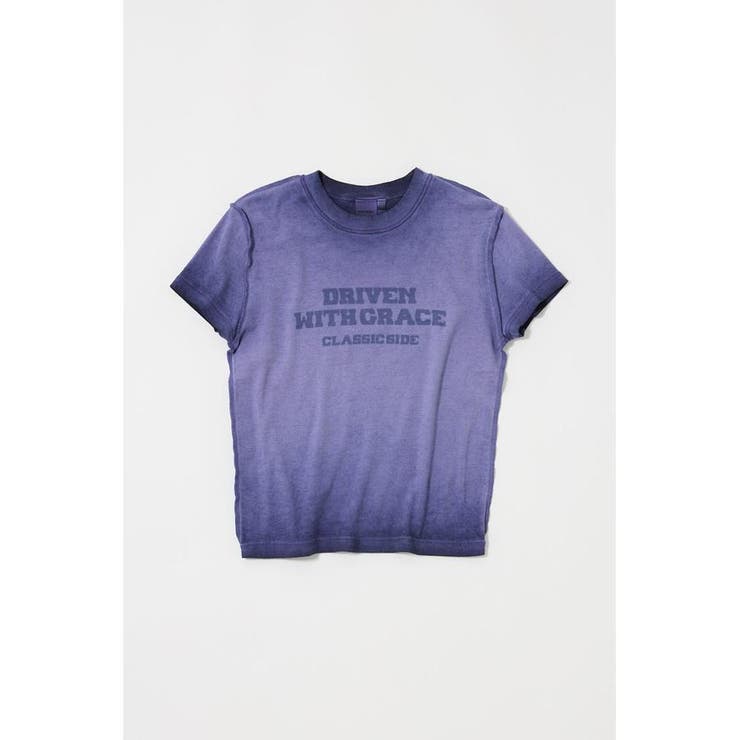 NVY | BLURRED LOGO TEE | MOUSSY OUTLET