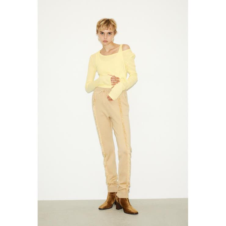 BEG | CENTER FRINGE HG パンツ | SLY OUTLET