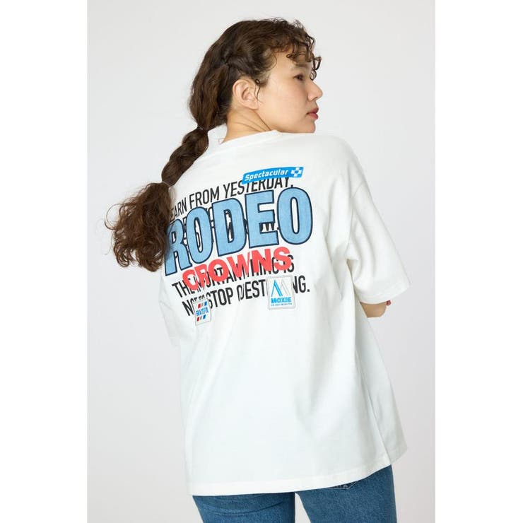 Overlap デニムアップリケTシャツ | RODEO CROWNS WIDE BOWL | 詳細画像1 