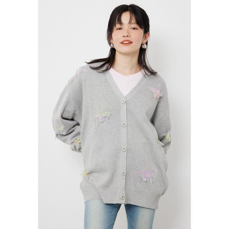 スター柄ニットカーディガン | RODEO CROWNS WIDE BOWL | 詳細画像19 