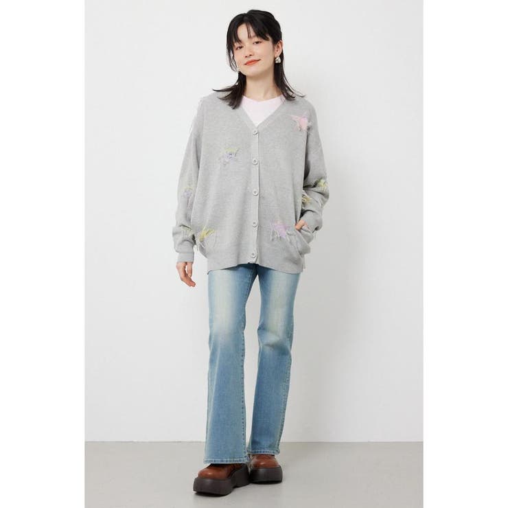 スター柄ニットカーディガン | RODEO CROWNS WIDE BOWL | 詳細画像22 