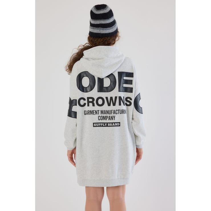 フェイクレザーパッチパーカーワンピース | RODEO CROWNS WIDE BOWL | 詳細画像22 