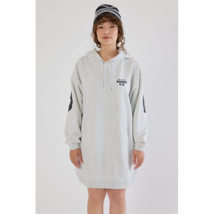 フェイクレザーパッチパーカーワンピース | RODEO CROWNS WIDE BOWL | 詳細画像20 