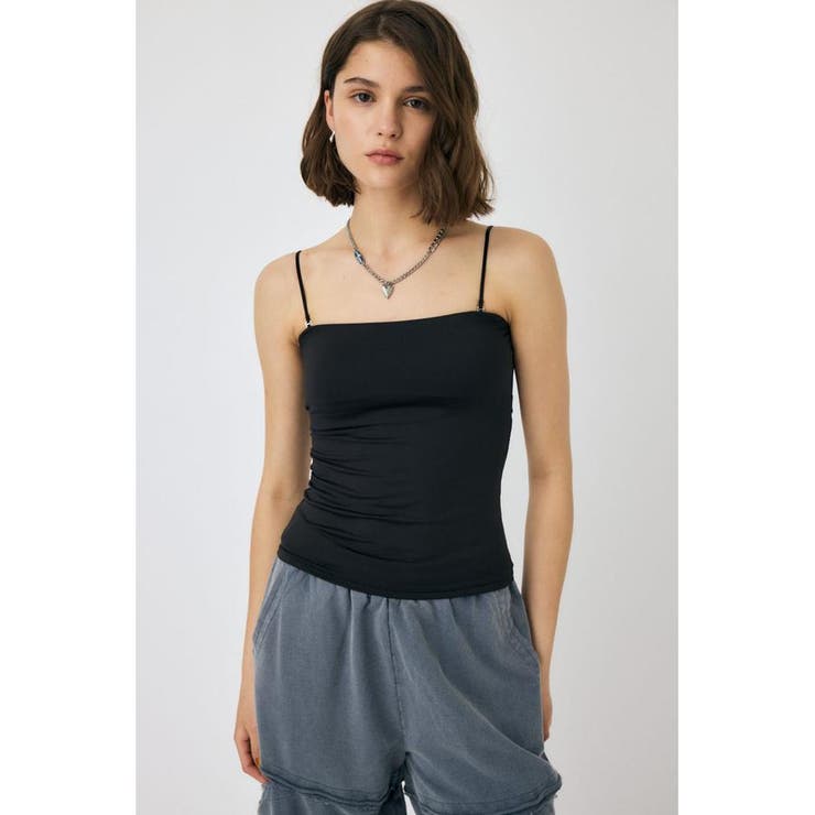 BLK | BACK SHEER カップインキャミ | MOUSSY OUTLET