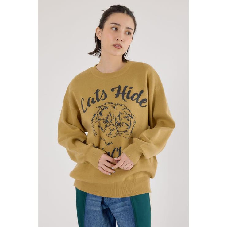 MST | アニマルジャガードニットトップス | RODEO CROWNS WIDE BOWL