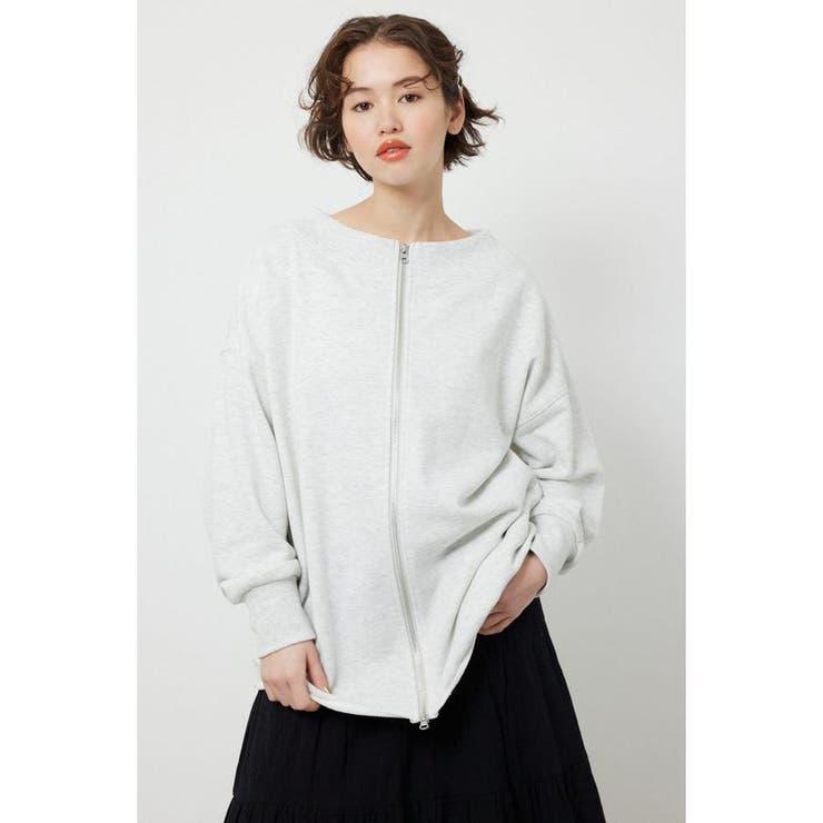 L/T.GRY1 | 2WAYオフショルダージップトップス | RODEO CROWNS WIDE BOWL