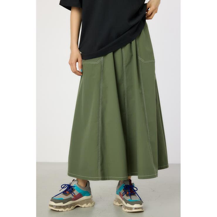 KHA | ストレッチステッチフレアスカート | RODEO CROWNS WIDE BOWL