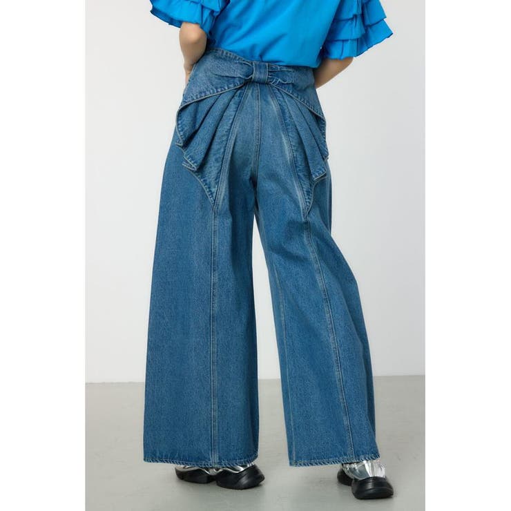ビッグリボンデニムパンツ[品番：BJLW0030302]｜RODEO CROWNS WIDE