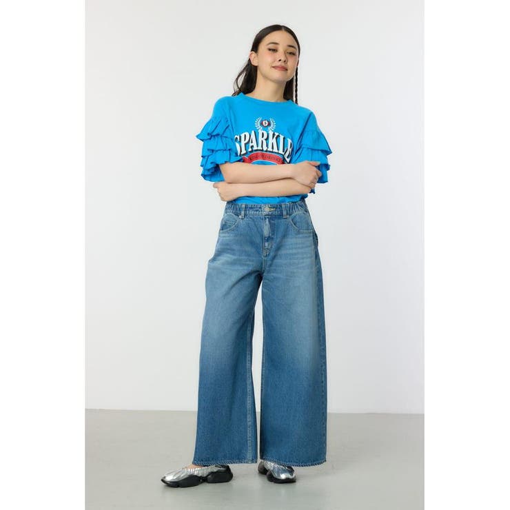 ビッグリボンデニムパンツ[品番：BJLW0030302]｜RODEO CROWNS WIDE