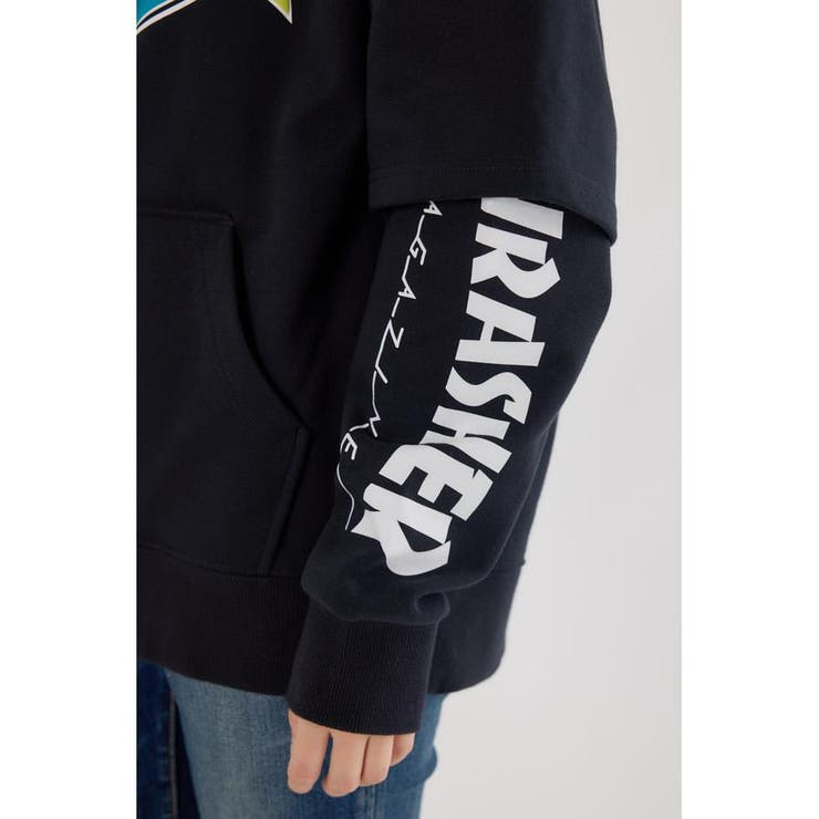 (THRASHER) レイヤードスウェットパーカー | RODEO CROWNS WIDE BOWL | 詳細画像12 