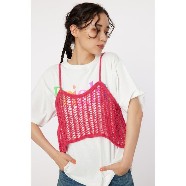 ラメニットメッシュビスチェ | RODEO CROWNS WIDE BOWL | 詳細画像13 