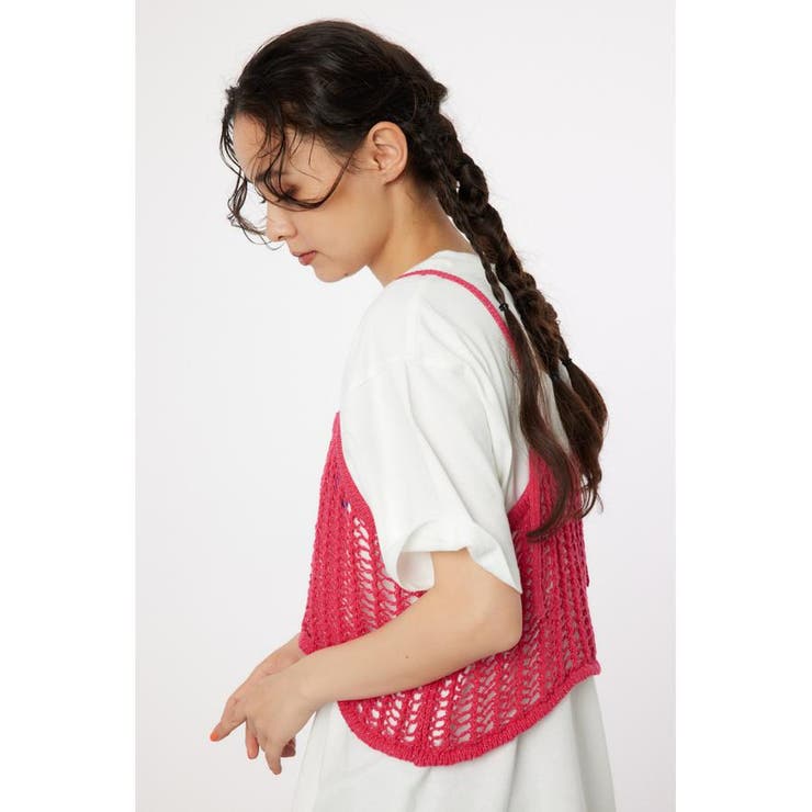 ラメニットメッシュビスチェ | RODEO CROWNS WIDE BOWL | 詳細画像14 