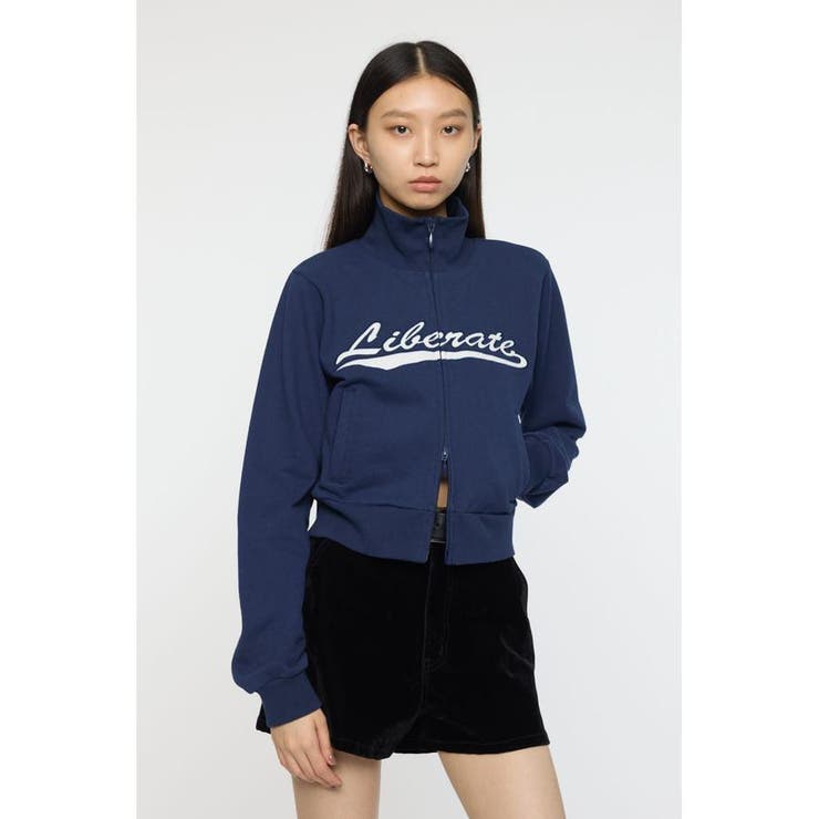 NVY | VARSITY LOGO TRACK ジャケット | MOUSSY OUTLET