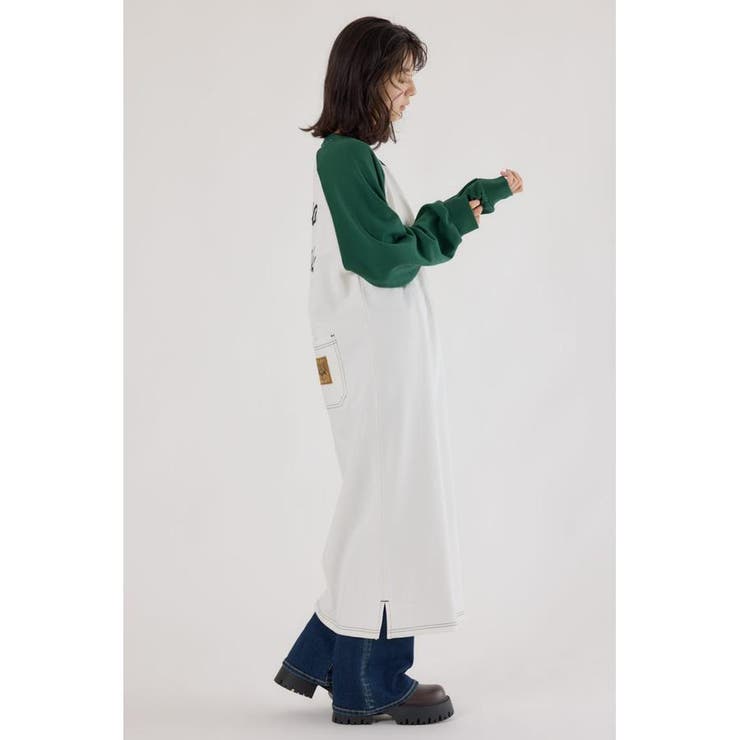 ラグランカラーステッチワンピース | RODEO CROWNS WIDE BOWL | 詳細画像4 