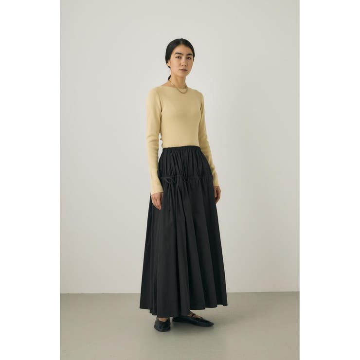 バックオープンニットボディスーツ オーガニックコットン×再生繊維混 | MOUSSY OUTLET | 詳細画像3 