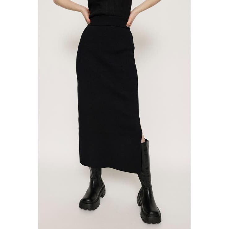 SIDE ZIP KNIT スカート[品番：BJLW0024351]｜SLY OUTLET