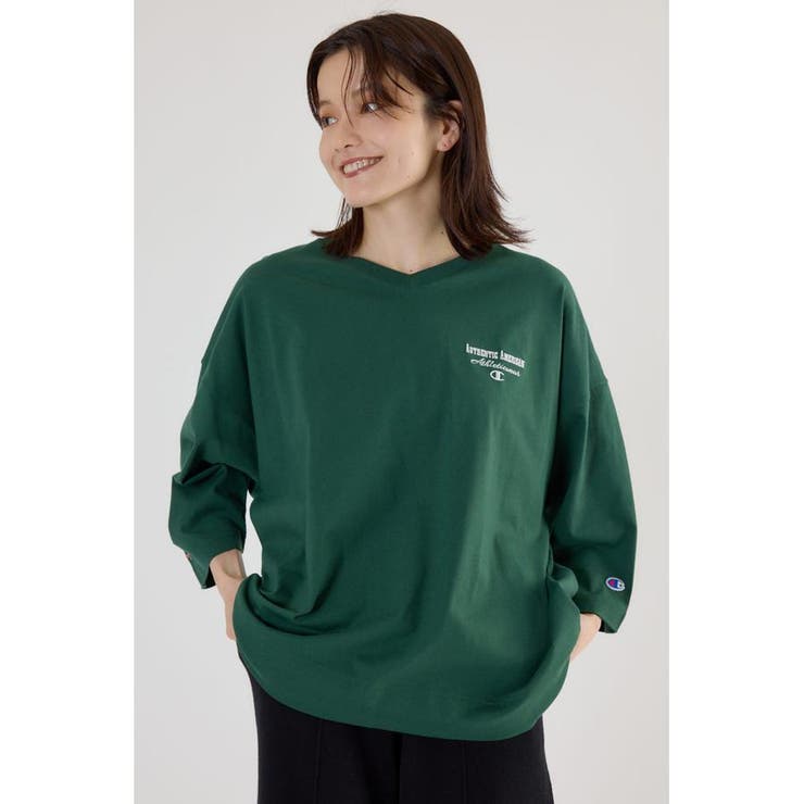 Champion Vネック7分袖トップス | RODEO CROWNS WIDE BOWL | 詳細画像23 