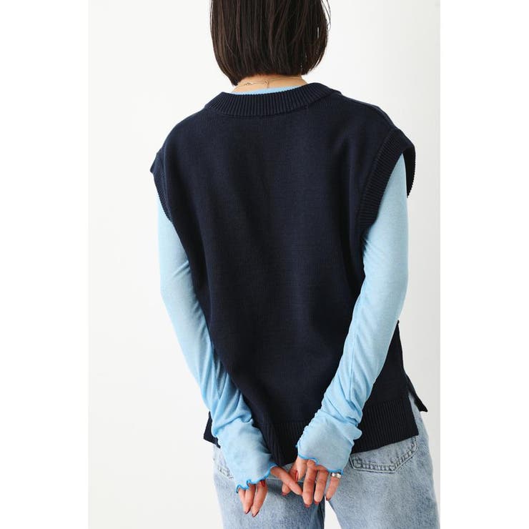 クロシェモチーフニットベスト | RODEO CROWNS WIDE BOWL | 詳細画像11 