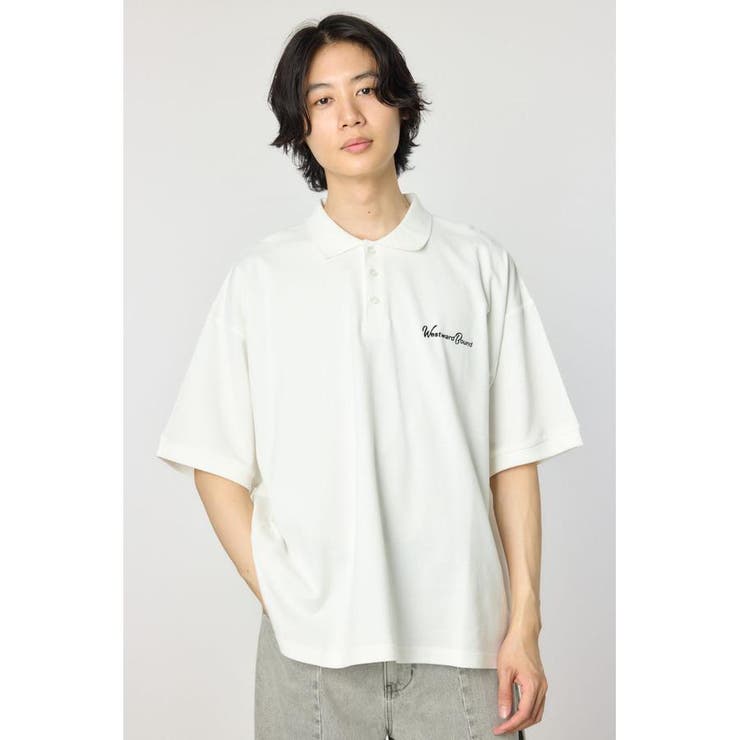 O/WHT1 | バックサガラロゴポロシャツ | RODEO CROWNS WIDE BOWL