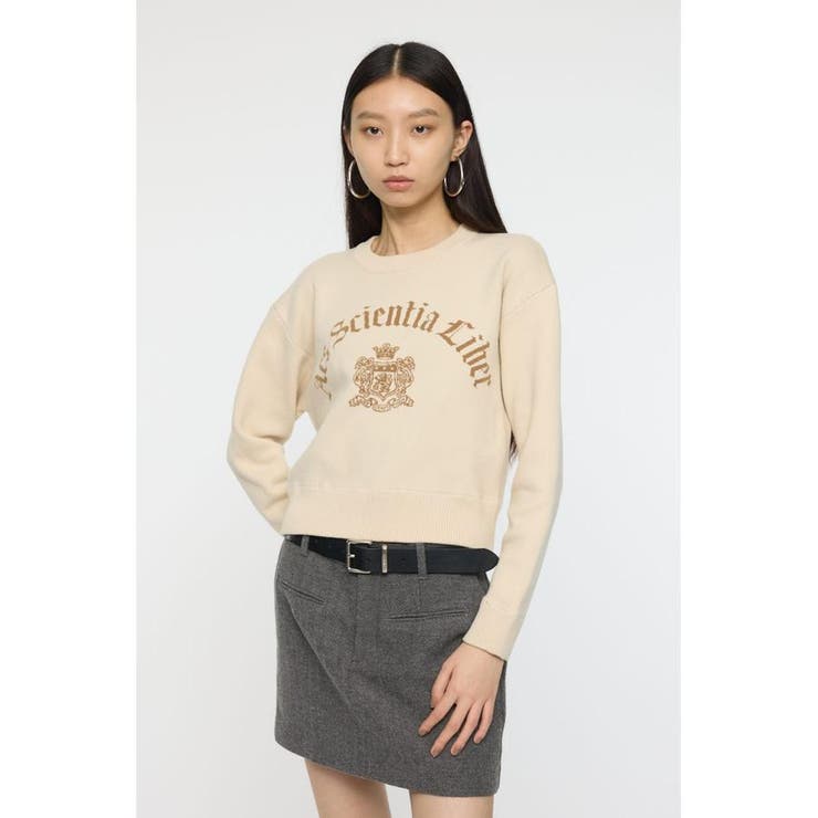 IVOY3 | SWEATLIKE JAQUARD セーター | MOUSSY OUTLET