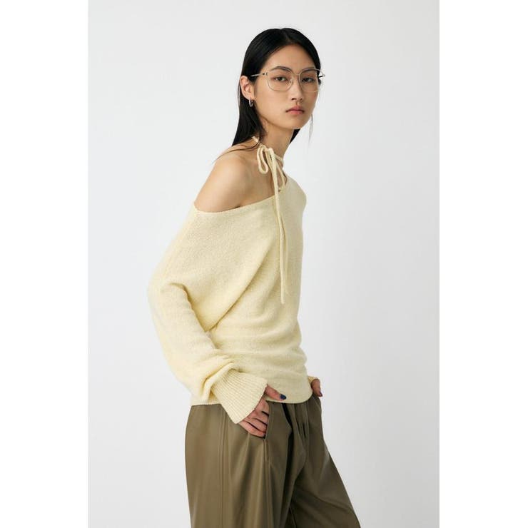ONE SHOULDER ニットトップス | MOUSSY OUTLET | 詳細画像4 